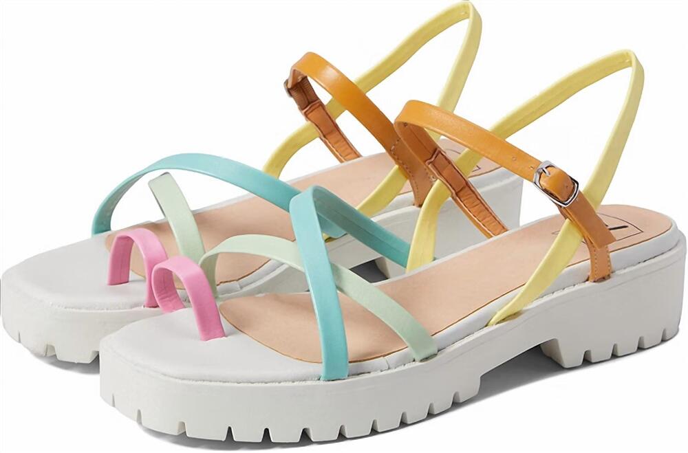 NEW CHINESE LAUNDRY women's rhoni sandals in pastels